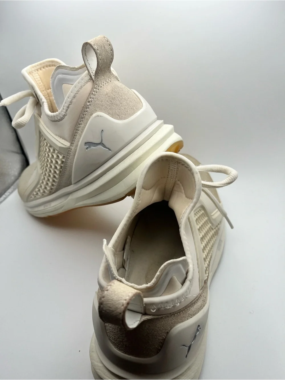Puma Ignite Limitless Reptile Cream Oatmeal Khaki Sneakers Women’s Size 9 Shoes